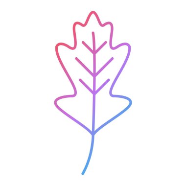 Yaprak ikonu vektör illüstrasyonu