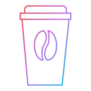 kahve fincanı simgesi vektör illüstrasyon grafik tasarımı