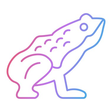 Mor çizgi simgesinin vektör illüstrasyonu