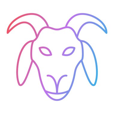 Boğa kafasının vektör çizimi