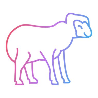 Bir karikatür filinin vektör çizimi