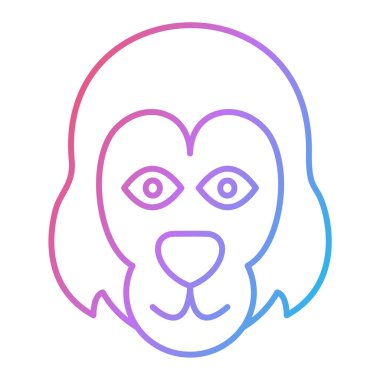 hayvan simgesi vektör illüstrasyon tasarımı