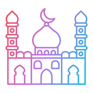 Cami simgesi vektör illüstrasyonu