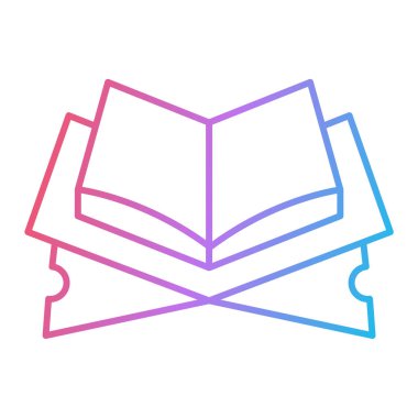 kitap simgesi vektör illüstrasyonu