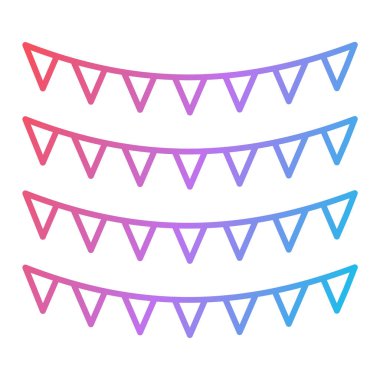 Çelenkler kutlama partisi vektör illüstrasyonu