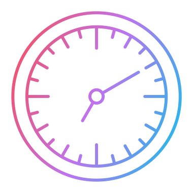 Saat simgesi vektör illüstrasyonu