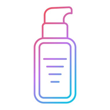 sabun şişesi ikonu. Web için kozmetik losyon vektör simgelerinin özet çizimi