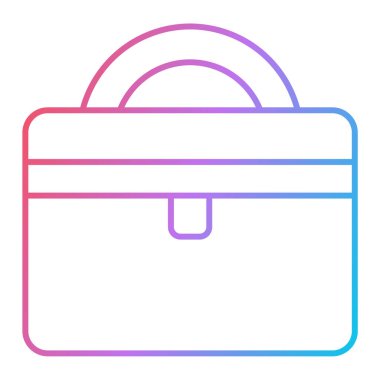 çanta simgesi vektör illüstrasyonu