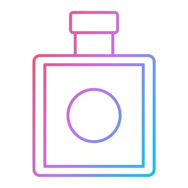 perfume bottle icon vector. outline handbag sign. isolated contour symbol illustration
