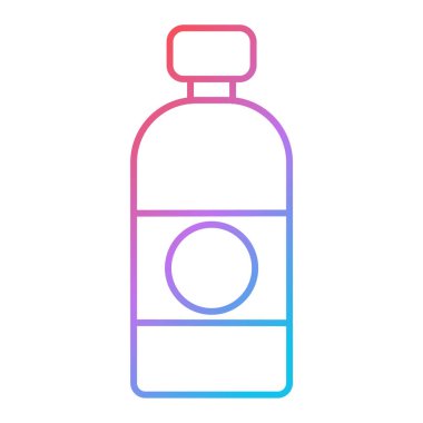 Bir şişe simgesinin vektör illüstrasyonu