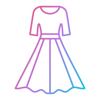 Giysi vektör simgesi. Modern illüstrasyon grafik ve web tasarımı için izole edildi.