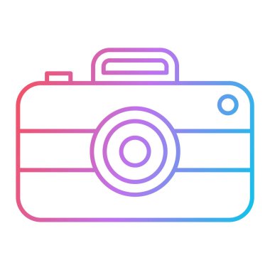 kamera simgesi vektör illüstrasyonu