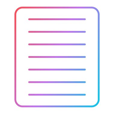 belge simgesi, vektör çizimi