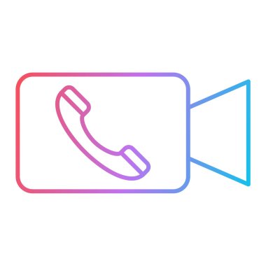 telefon ahizesi çizgisi simgesi, vektör illüstrasyonu