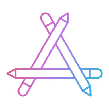 okul tedarik hattı ikon vektör illüstrasyon tasarımı