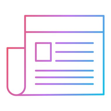 belge simgesi vektör illüstrasyonu