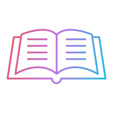 kitap simgesi vektör illüstrasyonu