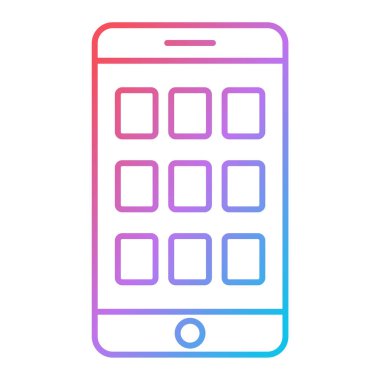 cep telefonu ikonu vektör illüstrasyonu