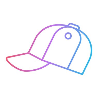 Şapka simgesi vektör illüstrasyonu