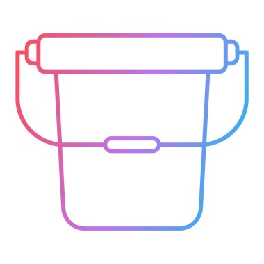 İzole edilmiş ikon vektör illüstrasyon tasarımlı boya kovası