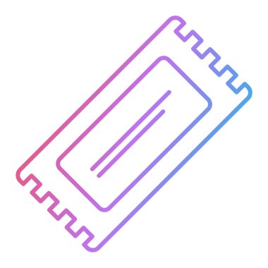 mor çizgi simgesi beyaz arkaplanda izole edildi. vektör illüstrasyonu