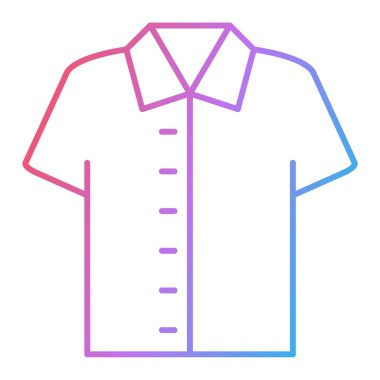 shirt simgesi vektör illüstrasyonu