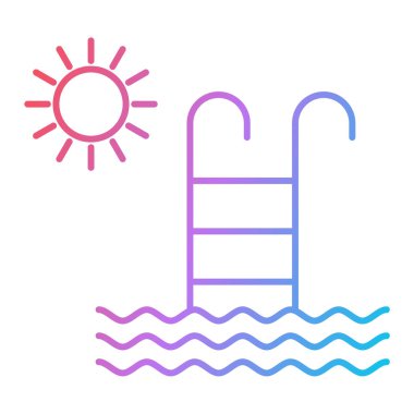 Su simgesinin vektör illüstrasyonu