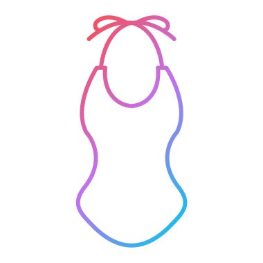 şirin mayo ikonu, basit vektör illüstrasyonu