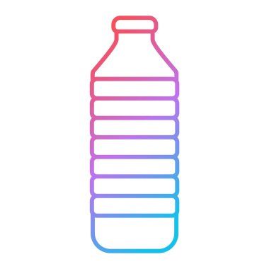 tek şişe simge vektör çizim