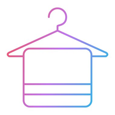 askı simgesi vektör illüstrasyonu