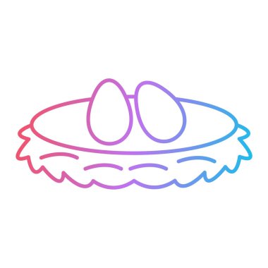 yuva simgesinin vektör illüstrasyonu