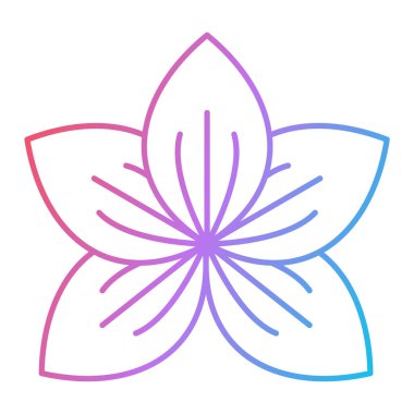 çiçek simgesi vektör illüstrasyonu