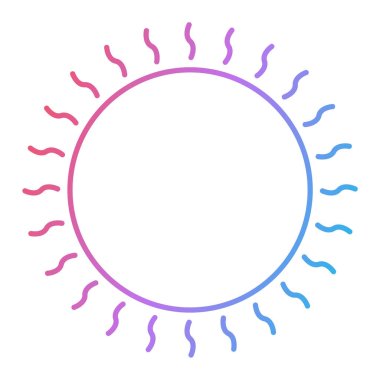 Güneş Simgesi Vektör illüstrasyonu