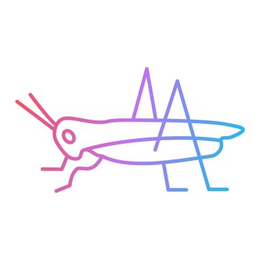 Böcek simgesinin vektör illüstrasyonu