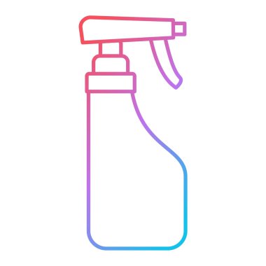 Temizlik şişesi simgesi. Web için sabun vektör simgelerinin özet çizimi