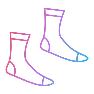 çorap simgesi vektör illüstrasyonu