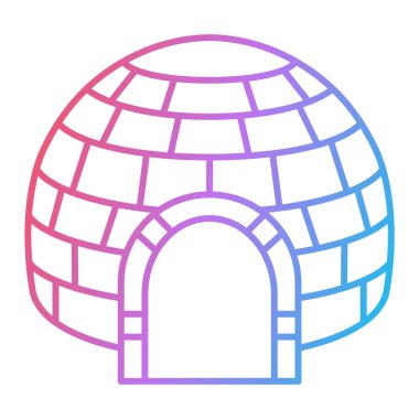 satır evi simgesi, vektör illüstrasyonu