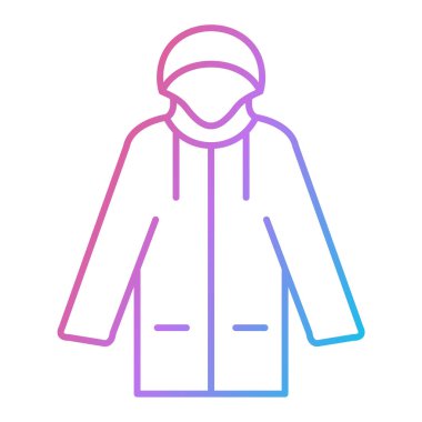 Hoodie simge vektör çizim