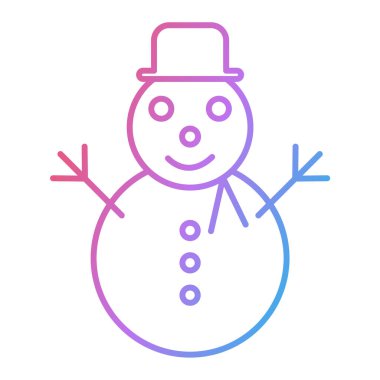 Kardan Adam simgesi vektör çizimi