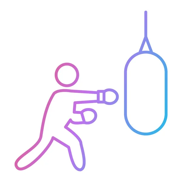 Boxing Sport Icon Vector — Vector de stock