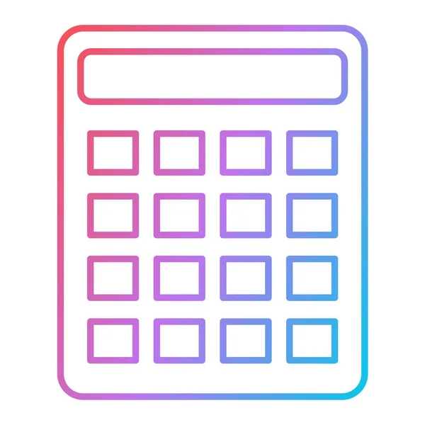 Icono Calculadora Ilustración Simple Iconos Vectoriales Contabilidad Para Web — Archivo Imágenes Vectoriales