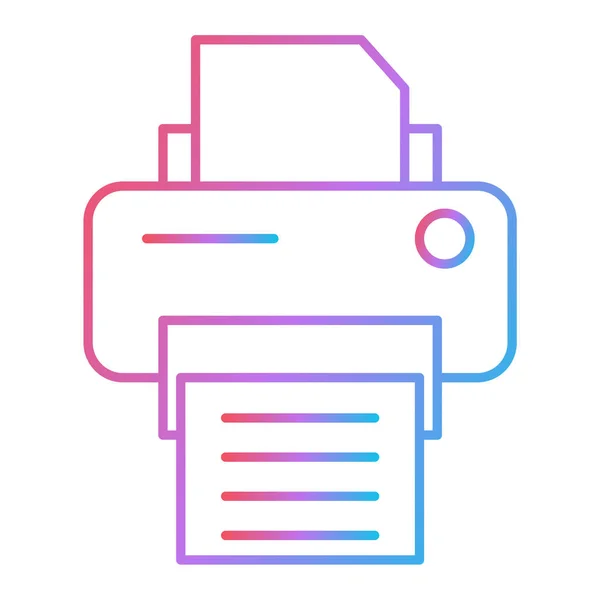 Printer Icon Vector Illustration — Stock Vector