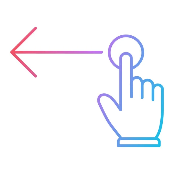Hand Cursor Pointing Vector Illustration — ストックベクタ