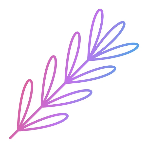 Illustrazione Vettoriale Fiore Viola Bianco — Vettoriale Stock