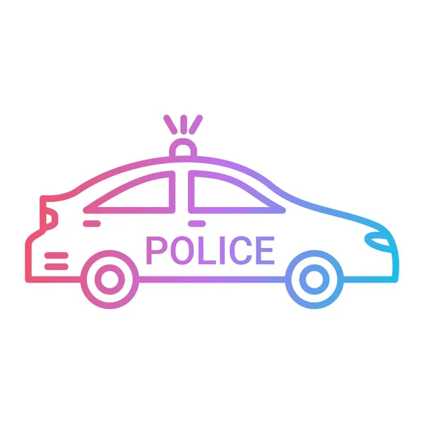Векторная Иллюстрация Полицейской Машины — стоковый вектор