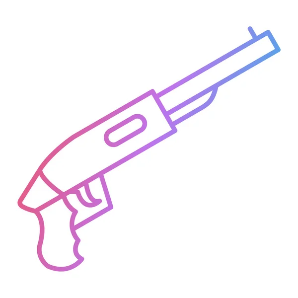 Gun Icon Trendy Style Web Icon Simple Illustration — Stok Vektör