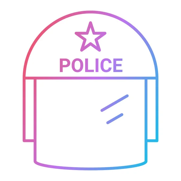 Vektor Illustration Der Polizei Ikone — Stockvektor