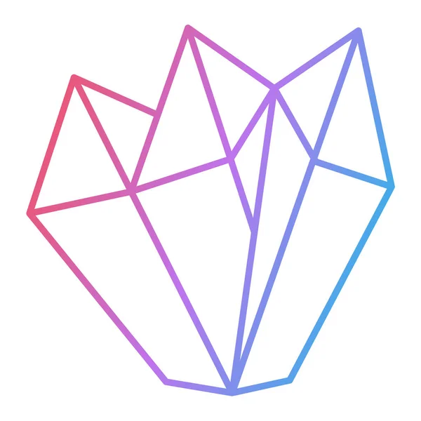 Purple Pink Diamond Symbol Illustration —  Vetores de Stock