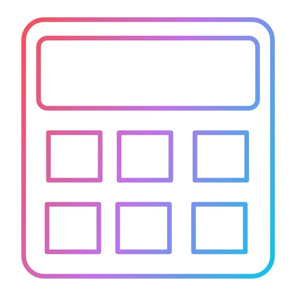 Modelo Design Ilustração Vetor Ícone Calculadora — Vetor de Stock