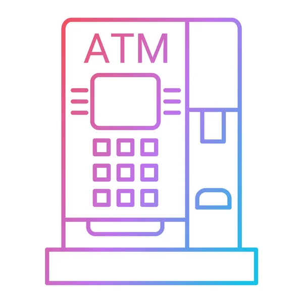Cajero Automático Con Tarjeta Crédito Vector Ilustración Diseño — Vector de stock